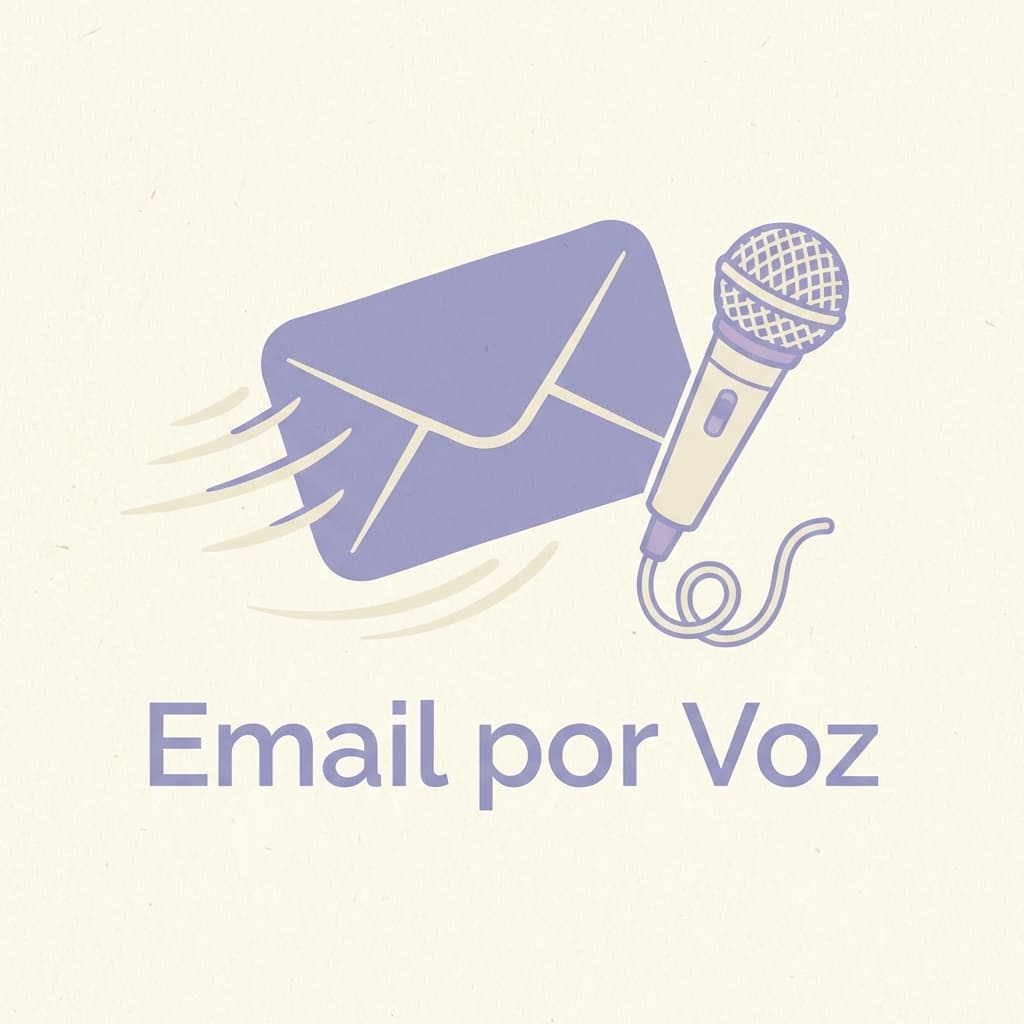 Pessoa ditando email profissional no computador