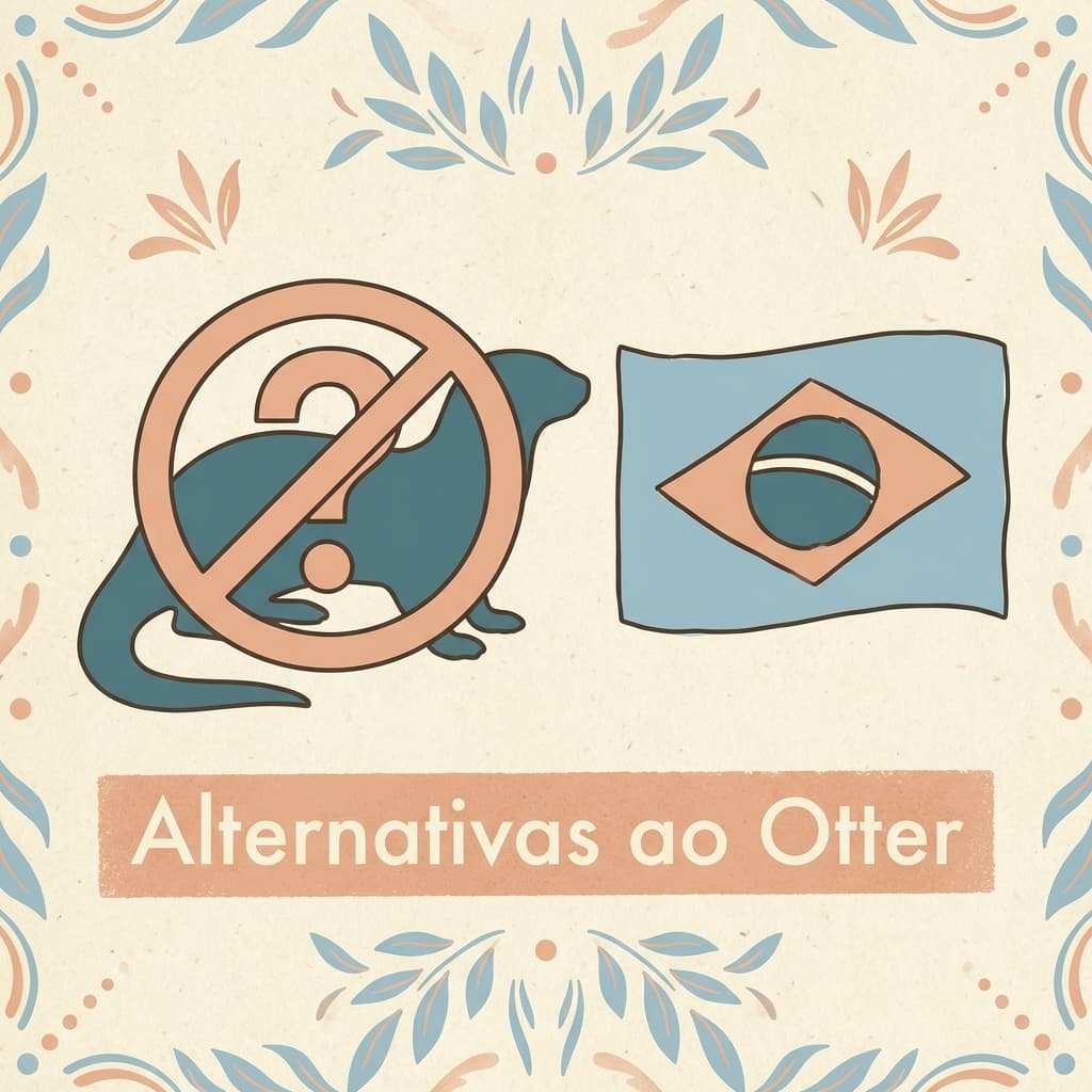 Bandeira do Brasil com ícone de microfone representando transcrição em português